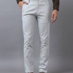 Grey Pinstripe Formal Pants