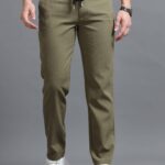 Olive Green Smart Drawstring Trouser